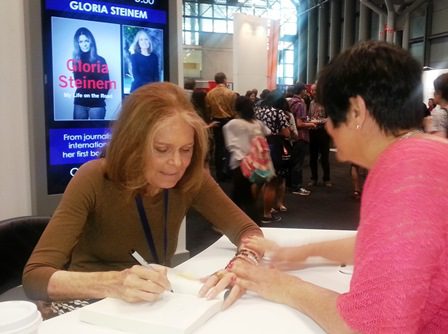 Annmarie Kelly with Gloria Steinem