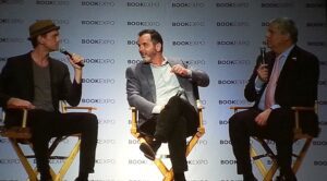 Neil Patrick Harris and Lemony Snicket at bookexpo17