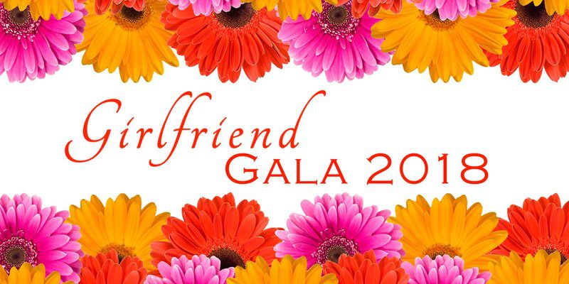 Girlfriend Gala 2018 headline image of flowers, celebrating women