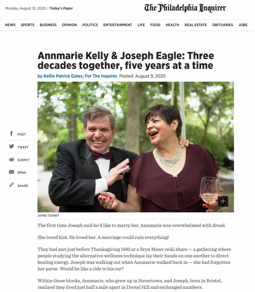 five-year marriage on the Philadelphia inquirer