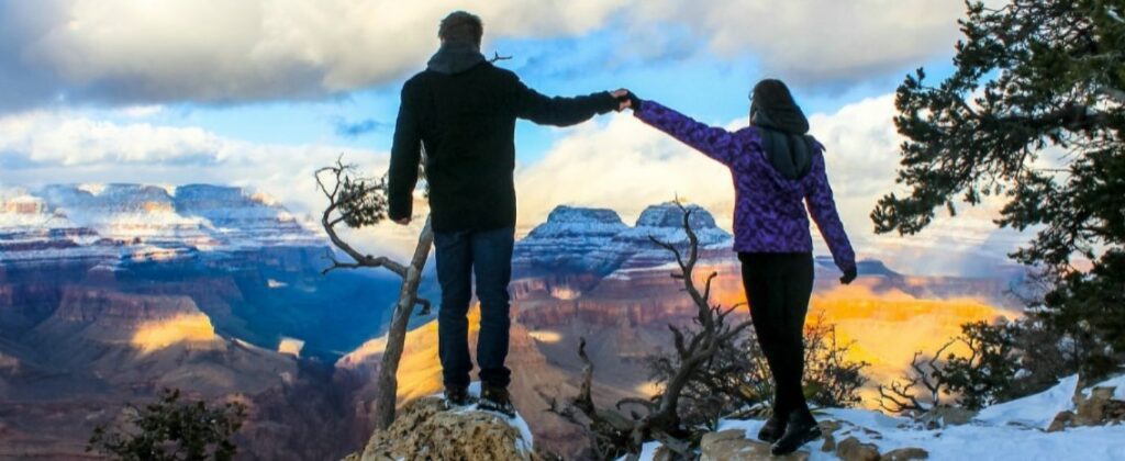 couple reconnecting after fighting